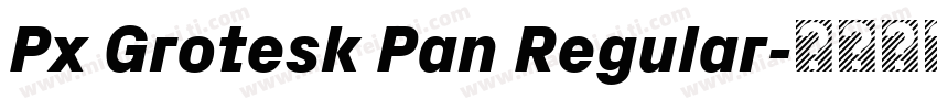 Px Grotesk Pan Regular字体转换